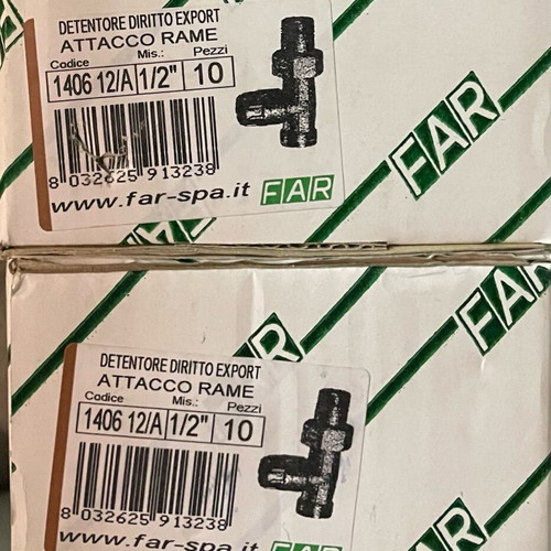 Far regulating valve 1/2 chrome new