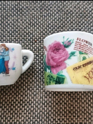 Disney porcelain miniature cup and saucer like new