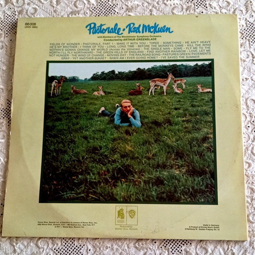 Rod McKuen Pastorale double vinyl LP 1971 Warner Bros