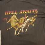 Slayer Hell Awaits 1991 T-shirt used, rare collectible, size L, black