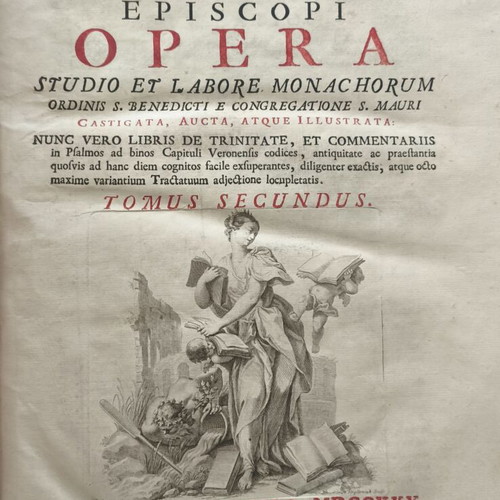 Sancti Hilarii Opera used, large folio parchment edition