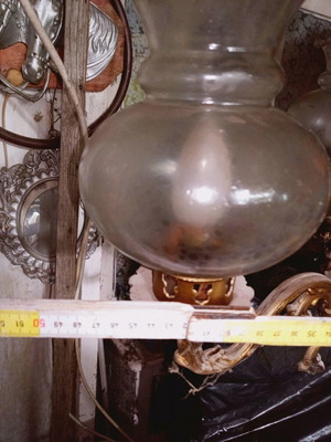 Polifoto old used ceiling light