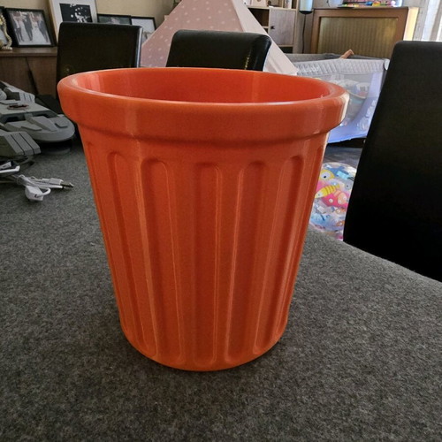 Office bin 3d printed orange like new, PLA plastic