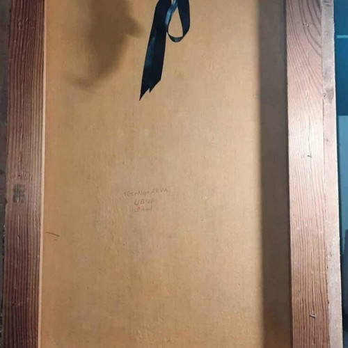 Παραδοσιακή Μπαλινέζικη Ζωγραφική μεταχειρισμένη, ζωγραφική αγγέλων σε καμβά