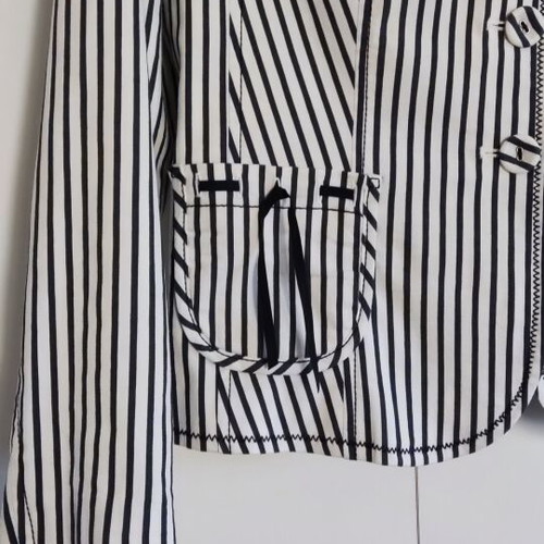 Italian summer jacket like new, size L, white and blue