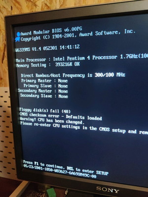Intel Pentium 4 SL57W 1.7ghz socket 423 processor used