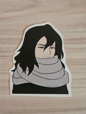 My Hero Academia Aizawa handmade sticker made to order