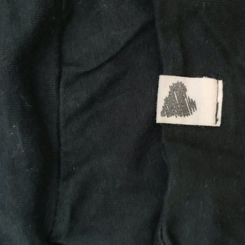 Cotton pants used with elastic, medium size, black color