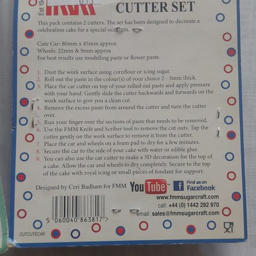 FMM Sugarcraft Cutter Sets Cute Car and More Than A Bird House new