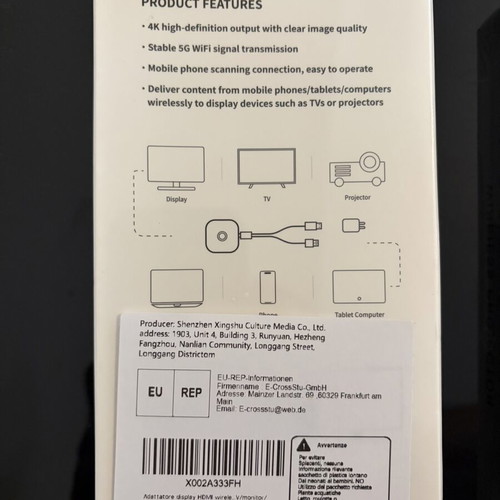 Wireless Display Adapter 4K Micro HDMI new