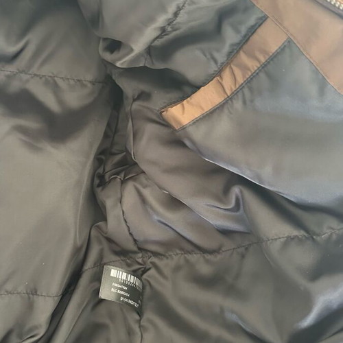 Zara brown jacket with black leather details like new, size M
