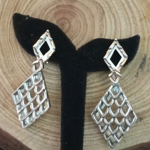 Lalaunis A21 925 silver earrings vintage with clips used