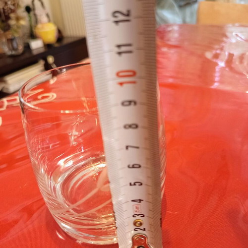 Set of 6 vintage crystal whiskey glasses like new, heavy Bohemia glass