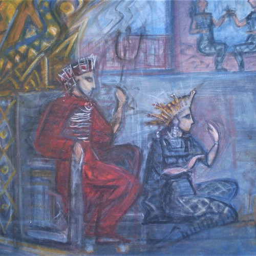 Katerina Nikoloudi authentic oil painting used