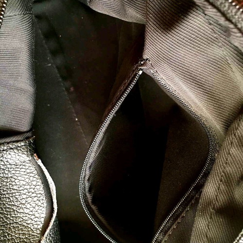 Black leather handbag like new