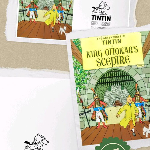King Ottokar's Sceptre Tintin postcard like new