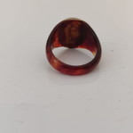Vintage Prison Ring celluloid with turtle effect, like new