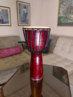 Handmade Djembe drum from Indonesia like new, solid wood 57cm