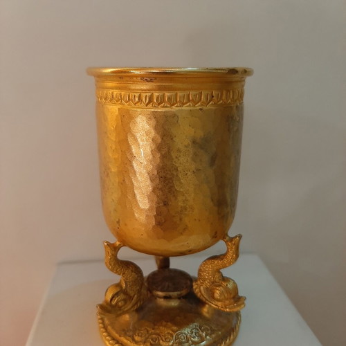 Silver 925 'Kosmima' cup by Zolotas used, decorative vintage piece