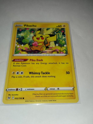 Κάρτα Pikachu σε σαν καινούργιο