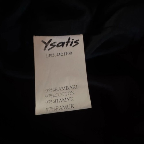 Ysatis strapless dress with black satin bust and floral skirt