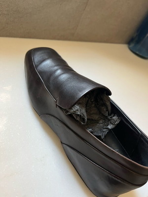 Gucci μοκασίνια μεταχειρισμένα, καφέ, νούμερο 42, φαρδιά γραμμή