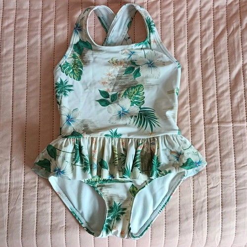 Marks and Spencer one-piece swimsuit like new, 3-4 years, multicolor