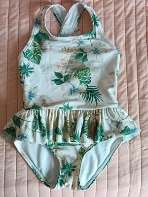 Marks and Spencer one-piece swimsuit like new, 3-4 years, multicolor