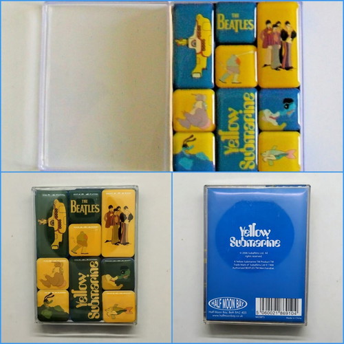 The Beatles Yellow Submarine magnet set, 9 pieces
