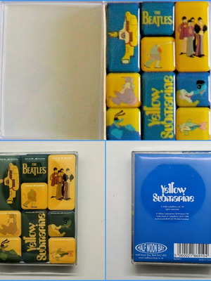 The Beatles Yellow Submarine magnet set, 9 pieces