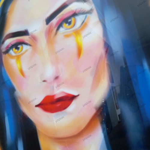 Digital painting LeBlanc framed 33x43cm new