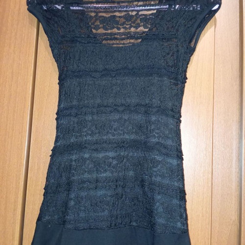 Dress used black elastic lace size S
