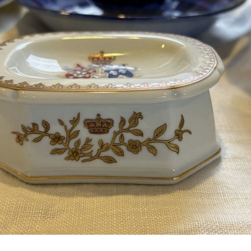 Vista Alegre Portugal vintage porcelain salt cellars, set of 2