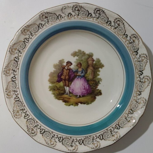 Plate 65 years old German origin handmade new