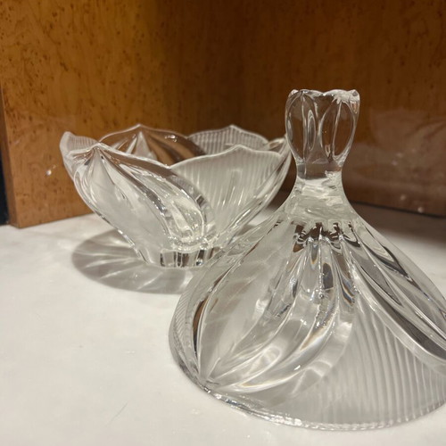 Crystal fondue pot like new with timeless design
