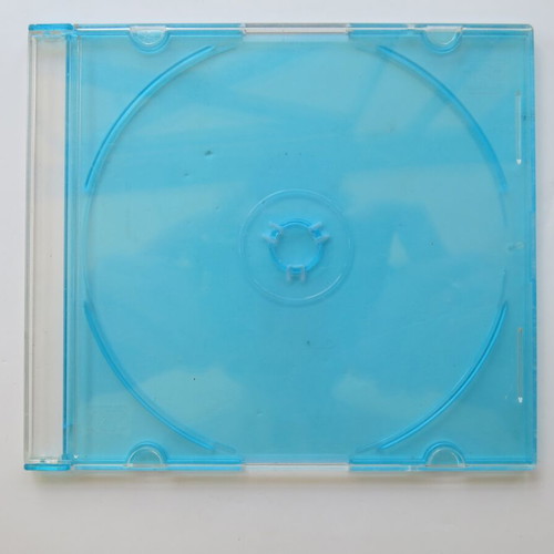 CD/DVD slim case single turquoise new