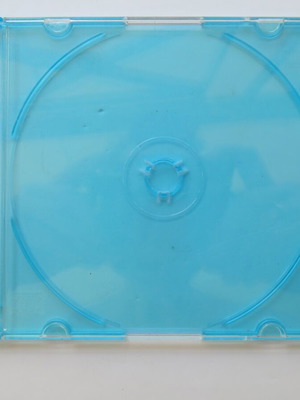 CD/DVD slim case single turquoise new