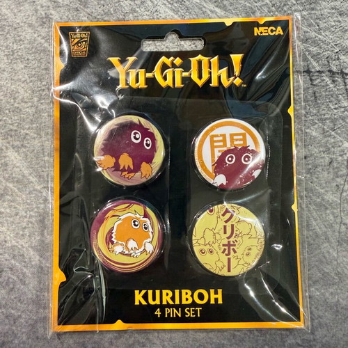 Yu-Gi-Oh! Kuriboh 4 Pin Badge Set New Sealed