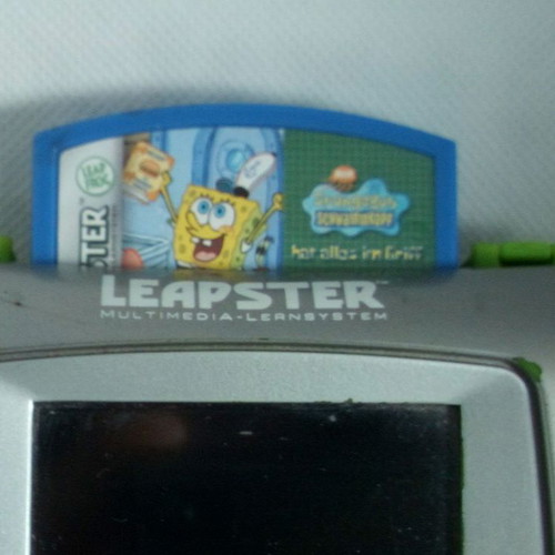 Leap Frog Leapster portable console used with SpongeBob game