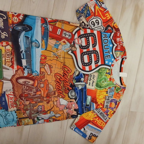 Small men's t-shirt, multicolor