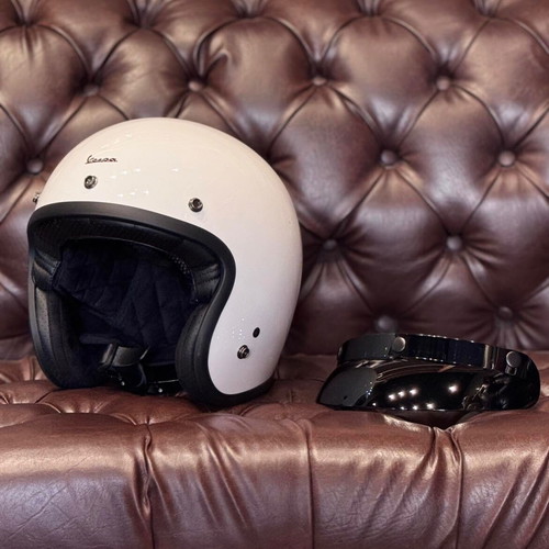 Vespa Piaggio Jet helmet white limited edition large size new