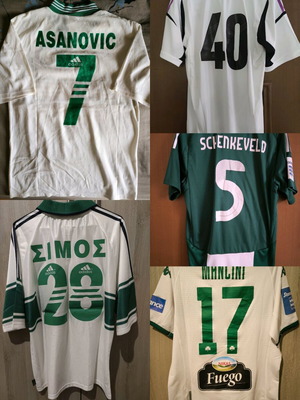 Φανέλες matchworn Παναθηναϊκού 5 μεταχειρισμένες, γνήσιες