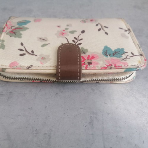 Kath Kidston vintage wallet used with floral design and card slots