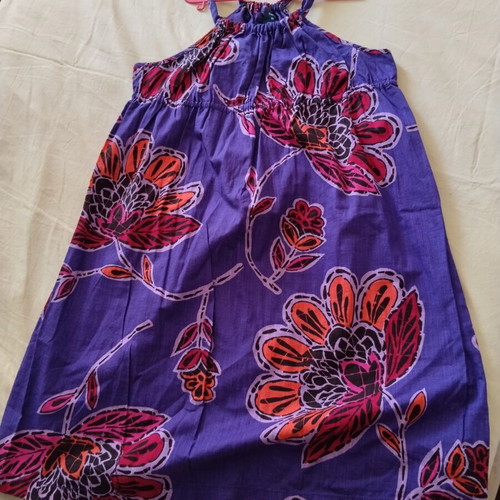 GAP Kids XL floral cotton dress, purple
