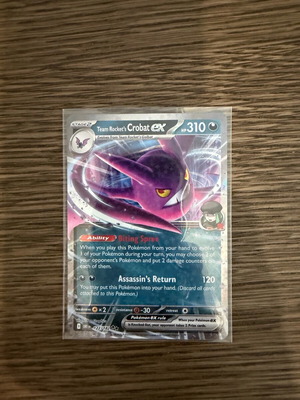 Team Rocket's Crobat EX card NM condition