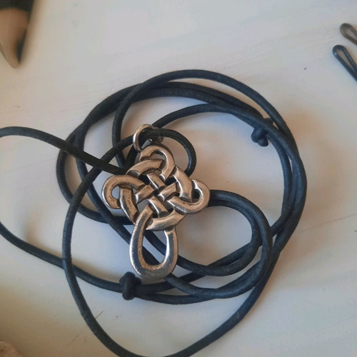 Sterling silver 925 pendant with gothic protection symbol like new