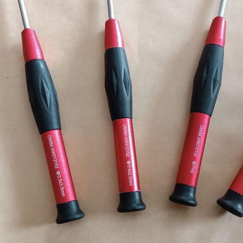Aluminium precision screwdriver set 4 pieces new