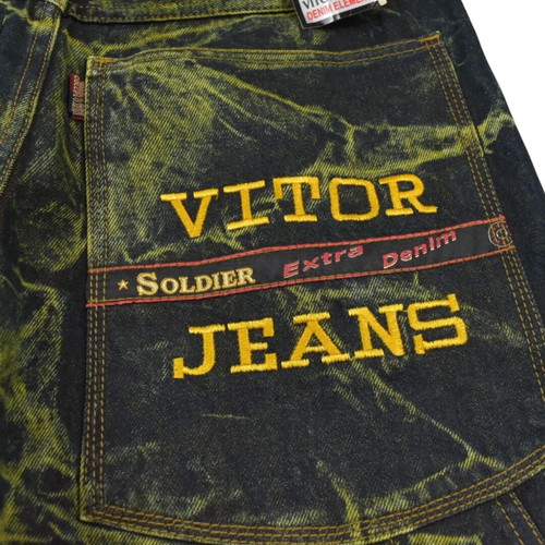 Vitor & Son Baggy Cargo Jeans Acid Wash vintage Y2K used