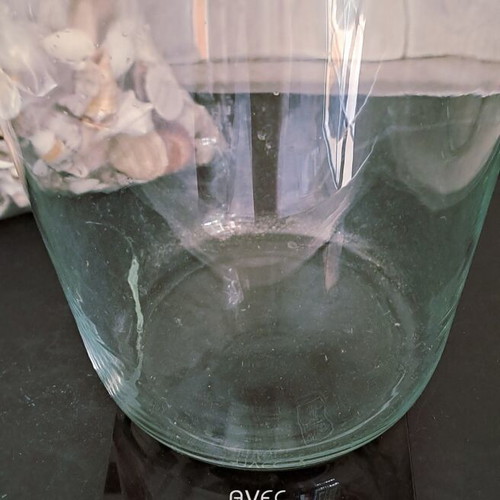 Collection of natural seashells like new, 2 kg with vase