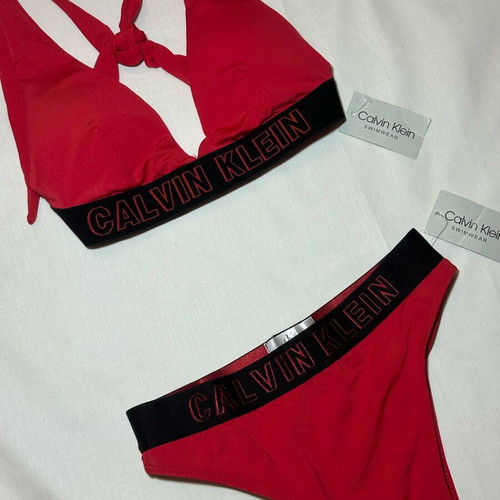 Calvin Klein women's swimsuit set new, red XS